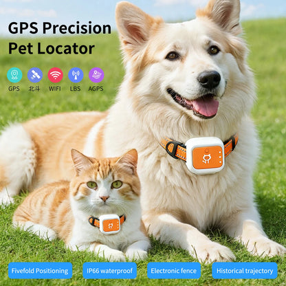 G01 GPS Pet Tracker for Multiple Pets, Small & Waterproof with Long Battery Life, Anti-Loss Device for Cats and Dogs