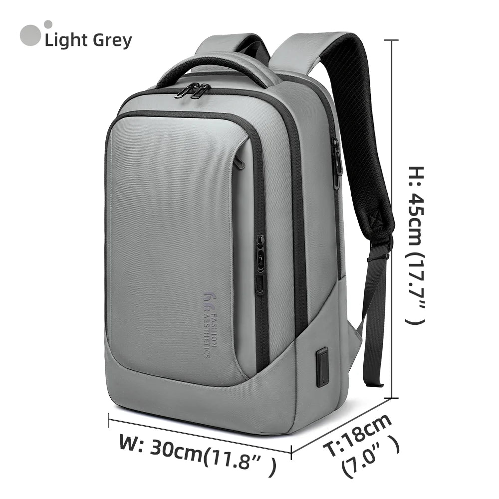 HK Business Backpack Multifunctional Men's 15.6" Laptop Bag Large Capacity Travel Backpacks Waterproof School Bags Work Rucksack