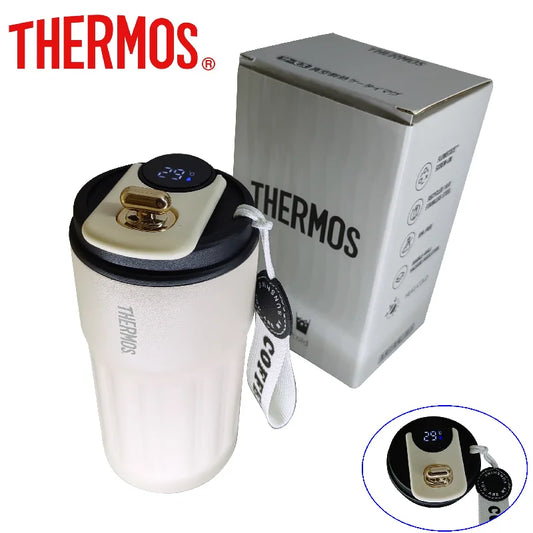 THERMOS Smart Vacuum Cup Bottle Water Digital LED Temperature Coffee Cup 316 Stainless Steel Office Cup Business Portable Mug
