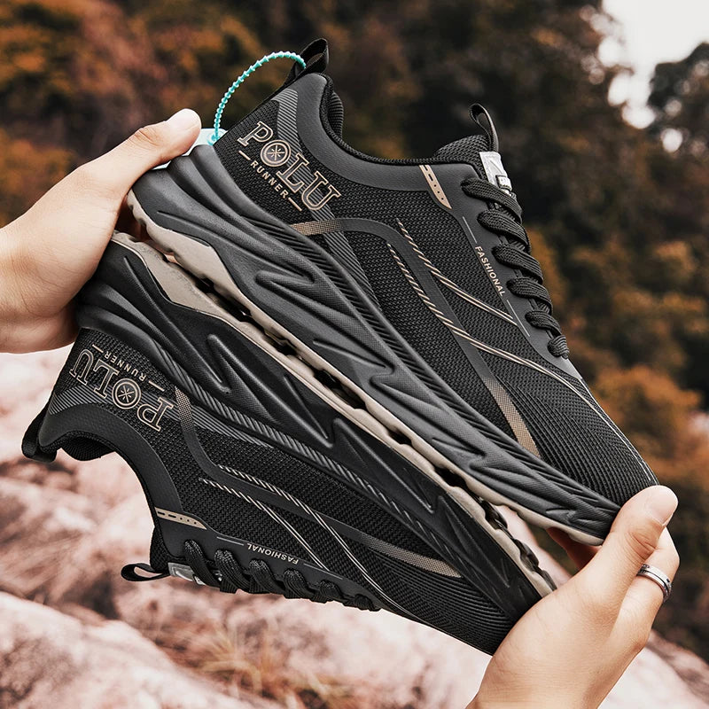 Men's shoes 2025 new spring and autumn sports shoes, durable and lightweight running shoes, breathable for teenagers, middle sch