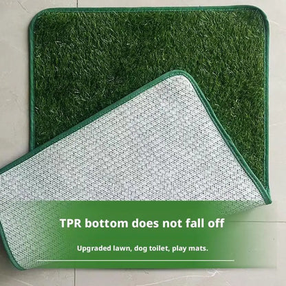 1pcs Pet Artificial Lawn Mat For Training Puppy Pee Indoor Outdoor Leak Proof Easy Clean Washable Non Slip Dogs Toilet Tray Tool