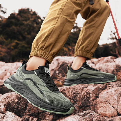 Men's shoes 2025 new spring and autumn sports shoes, durable and lightweight running shoes, breathable for teenagers, middle sch