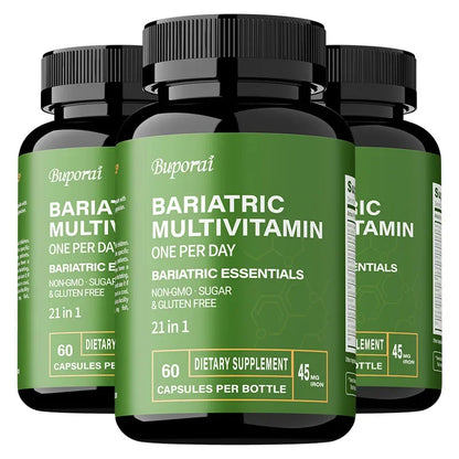Bariatric Multivitamin Supplement - Contains 21 Vitamins and Minerals To Promote Overall Health and Maintain Energy Levels