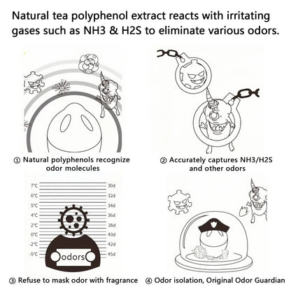 Set of 4 Eco-Friendly Fridge Refresheners - Odor Absorbing & Antibacterial, Cute Lemon Egg Shape, Safe for Food Storage