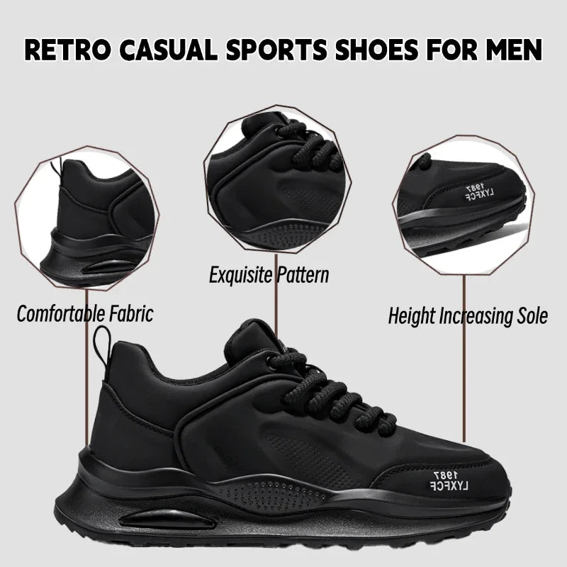 Men's Sneakers Fashion Walking Shoes for Men Anti Slip Sports Athletic Autumn Running Outdoor Comfort Cheap Leather Footwear