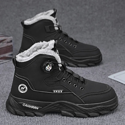 Men's Sneakers Add Velvet Ankle Boots Winter Boots for Men Soft and Comfortable Shoes for Men Sports and Leisure Wear-resistant