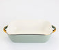 Baking Tray, Rectangle Oval, Ceramic Glaze, Baking Pan, Barbecue Salad Plate, Oven Kitchen Ware
