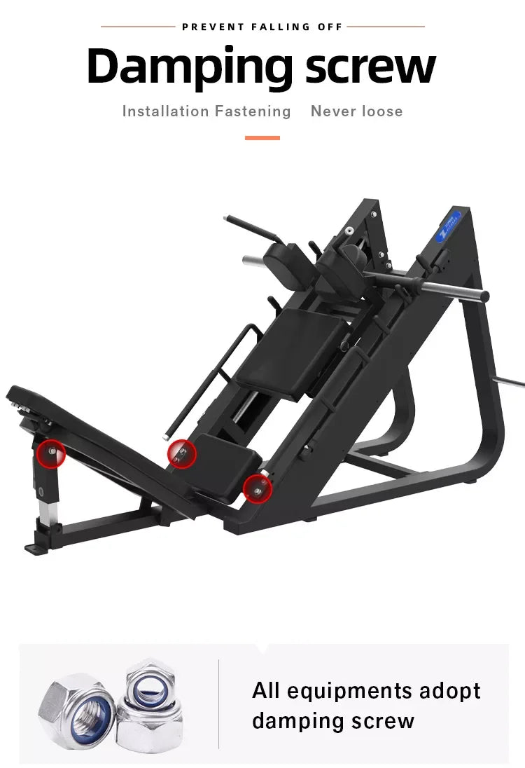 Wholesale Factory Direct Commercial Fitness Equipment Gym Dual Function Free Weight Fitness 45 Degree Leg Press & Hack Slide