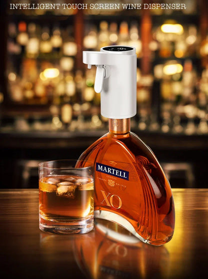 Smart Digital Wine Dispenser for Home Bar & Electric Aerator, Hands-Free Sensor for Wine, Whiskey, Spirits - Ideal Gift