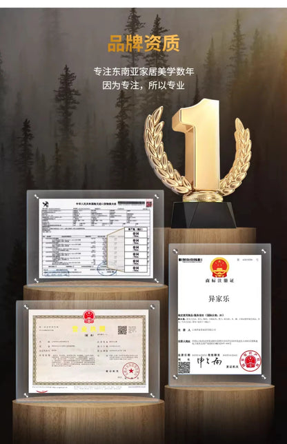 Eco-Friendly Solid Wood Carved House Ornament, Pure Handmade, Living Room, Bedroom Decor, Insect Proof Wood Wax Oil Finished