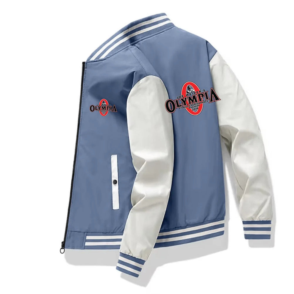 Men's Jackets OLYMPIA Gyms Harajuku Coats Slim Fit Unisex Bomber Jacket Men Baseball sports clothes Casual zipper Streetwear