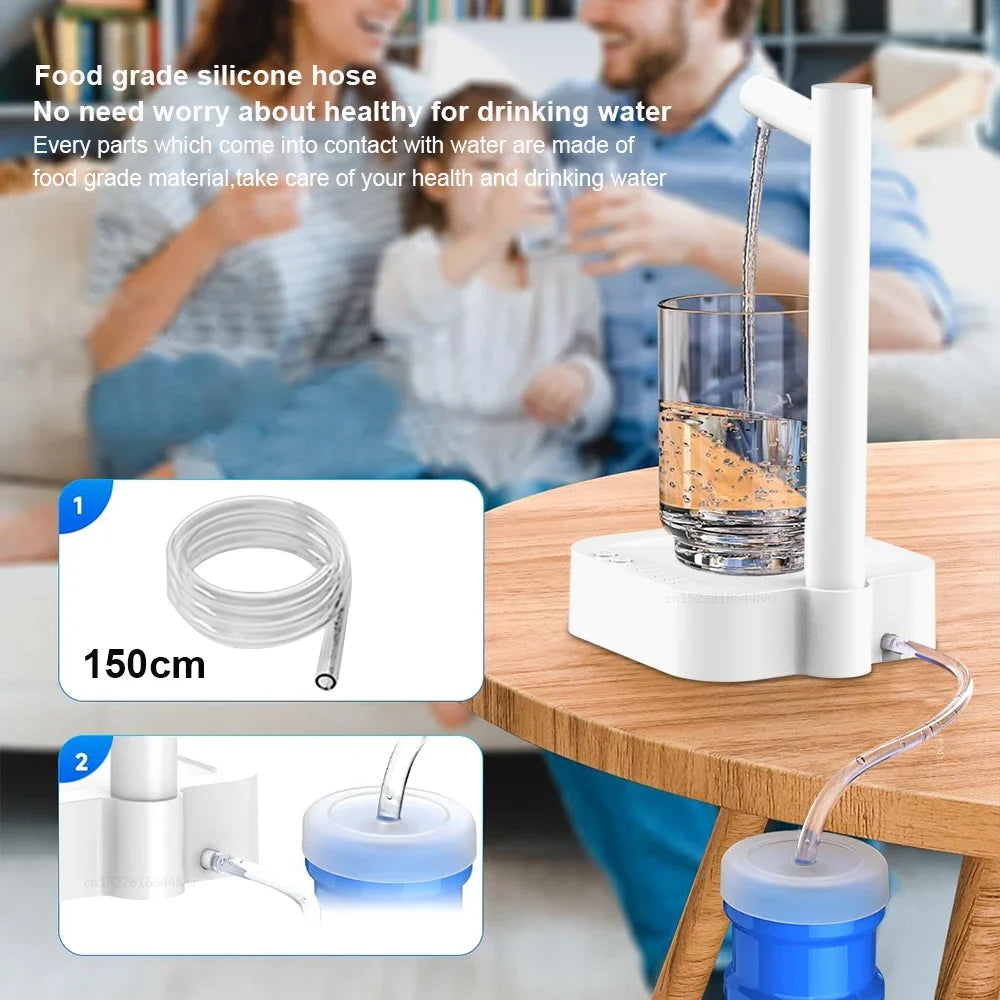 Desktop Water Bottle Dispenser Automatic Smart Electric Water Dispensers Rechargeable Portable Water Pump Bottle Barrel