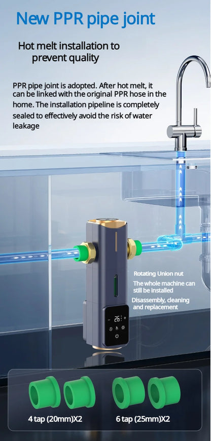 BORVA 8000L/H Smart Home Central Bionic Water Purification Pre-Filter with Automatic Timed Self-Cleaning and High Flow Rate