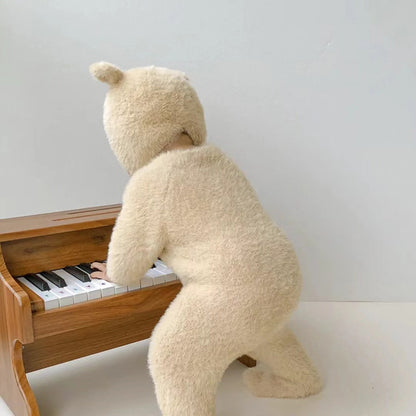 1-24M Baby Boy Girl Bodysuits Outfit Newborn Photography Props Plush Romper with Hat Photography Props