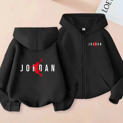 Children's Hoodies ZipperStyle Sweatshirt Fashion Idol star Charming Coat Boys Girls 3-12Yrs Cardigan Sports Casual Clothes Gift