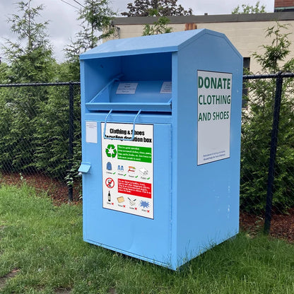 Eco-Friendly Clothing Bin Sustainable Textile Bin Clothing Reuse Container Charity Clothing Bin