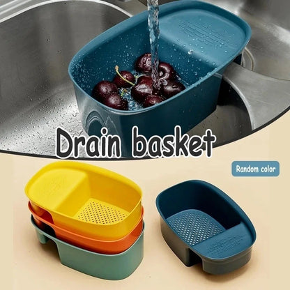 Kitchen Sink Filter Drainage Filter Basket Dry Wet Separation Garbage Filter Elephant Shaped Hanging Vegetable Washing Basket