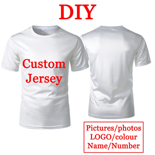 Personalized DIY fashion T-shirts Polyester Fabric Comfortable Breathable Sweatshirts High Quality Unisex Customized Tops