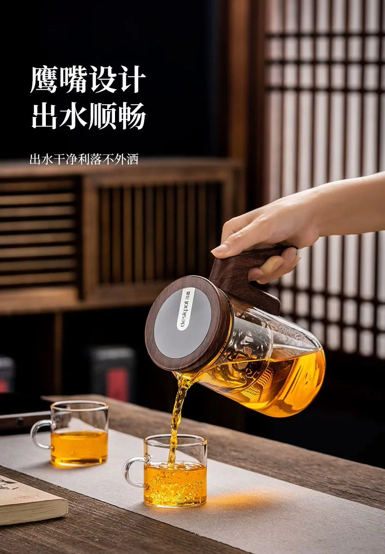 Smart Electric Automatic Glass Water Bottle intelligent timing teapot full glass inner tank automatic tea infuser