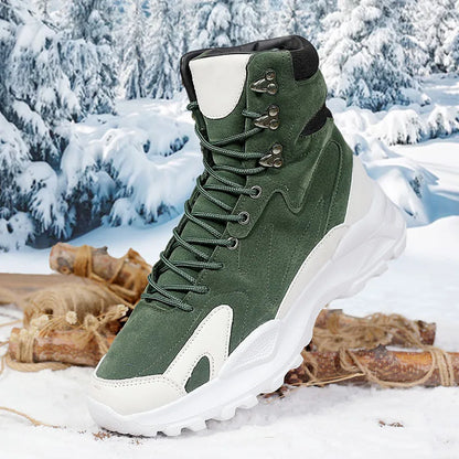 Fashion Men's Boots Comfortable Men Casual Shoes Breathable High Top Sneakers for Outdoor Non Slip Ankle Boots Platform Sneakers