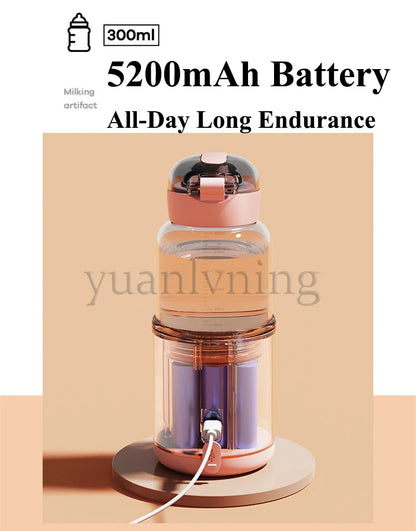 300ml Thermostatic Water Cup for Baby Smart Portable Baby Warm Bottle with Temperature Display USB Charge Wireless Heating Cup