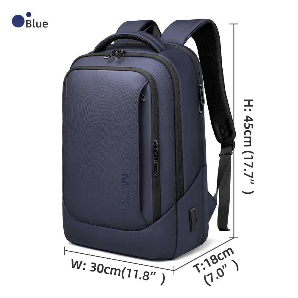 HK Business Backpack Multifunctional Men's 15.6" Laptop Bag Large Capacity Travel Backpacks Waterproof School Bags Work Rucksack