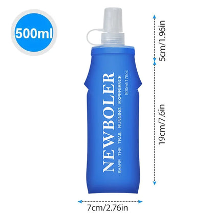 150/250/300/500/750ml Outdoor Collapsible Silicone Bite Size Water Bottle Running Camping Hiking Travel Convenient Water Bottle