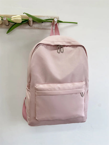 Customized New School Bags Personalized Name Embroidery Large Capacity Nylon Student Backpack Adult Children Travelling Bags