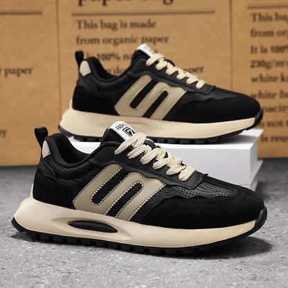 Men's shoes with a high-end feel, 2025 new trendy brand, spring and autumn season, teenage student sports running shoes, stylish