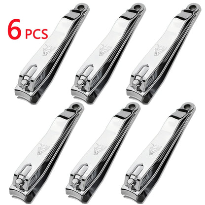 Nail Clippers Stainless Steel Sharpest Nail Cutter Duty Curved Edge for Adult Men Women Swing Out Nail Cleaner/File