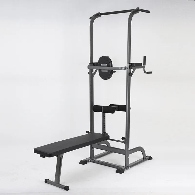 Fitness Equipment AB Straps Horizontal Bar Tower Multi Gym Machine Foldable Utility Weight Lifting Bench Pull Up Dip Station