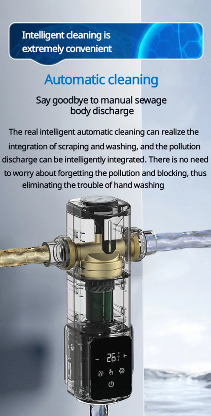 BORVA 8000L/H Smart Home Central Bionic Water Purification Pre-Filter with Automatic Timed Self-Cleaning and High Flow Rate
