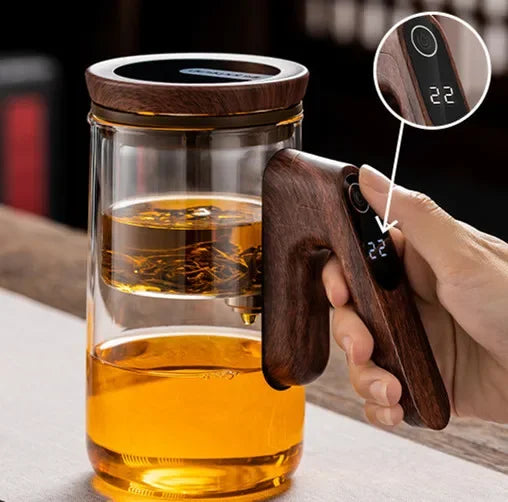 Smart Electric Automatic Glass Water Bottle intelligent timing teapot full glass inner tank automatic tea infuser