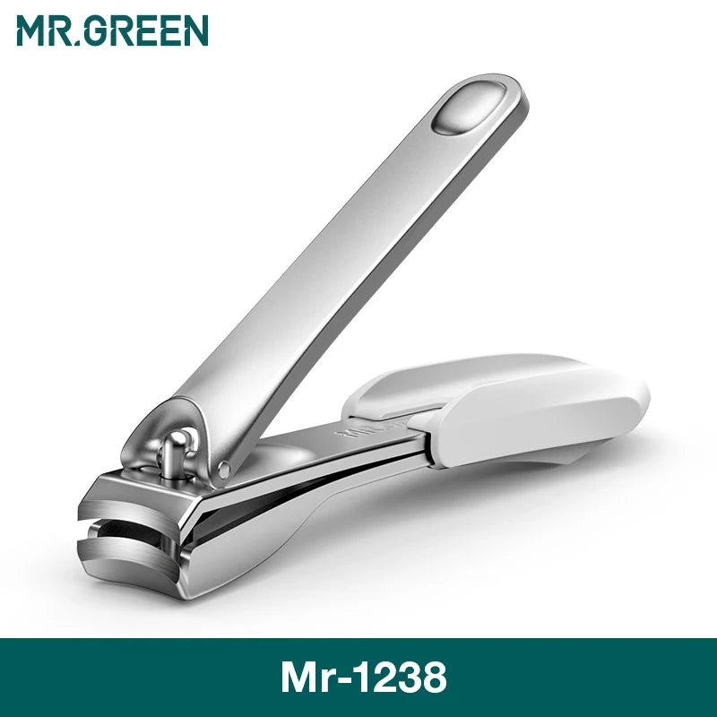 MR.GREEN Slim & Detachable Anti-Splash Nail Clipper Stainless Steel Travel-Friendly Easy Use
