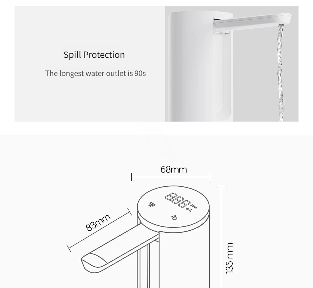 Xiaolang Smart Electric Water Dispenser Portable Automatic Water Pump for Household use Small Water fold Drinkware Kitchen