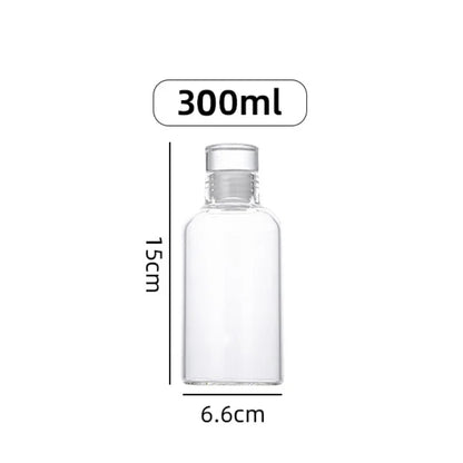 300-1000ML Glass Water Bottle Large Capacity Multi-function Creative Simple Milk Cup Portable Transparent Outdoor Sports Bottle