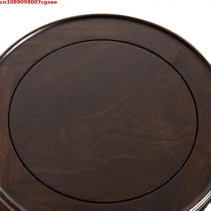 Eco-friendly Wooden Plant Stand Exquisite Carved Bonsai Holder Vase Flower Pot Sorting Table Shelf Home Decoration Wood Pedestal