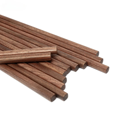 1 pair Japanese Walnut Chopsticks Solid Wood Pointed Round Chopsticks Wooden Tableware Eco-friendly Home Kitchen Supplies