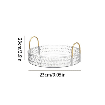 360° Rotating Cosmetic Organizer 3 Tier Transparent Diamond Pattern Cosmetic Rack Bathroom Cosmetic Vanity Organizer Countertop