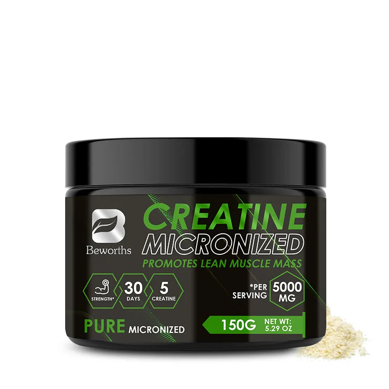 BEWORTHS Creatine Monohydrate Sports Dietary Supplements for Workout Muscle Building Cellular Energy Enhance Muscle Strength