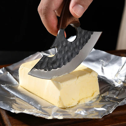 Utility Knife Cleaver Meat Fruit Vegetables Boning Knife Wood Handle Can Open Bottle Barbecue Kitchen Knives Chef Cooking Tools