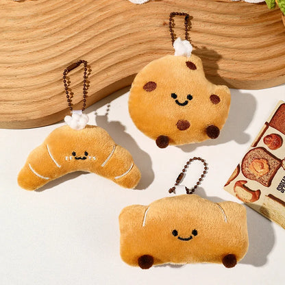 Cute Bread, Plush Bags, Pendants, Keychains, Creative Little Dolls  Accessories Wholesale  Cartoon Girl Backpack Accessories