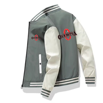 Men's Jackets OLYMPIA Gyms Harajuku Coats Slim Fit Unisex Bomber Jacket Men Baseball sports clothes Casual zipper Streetwear