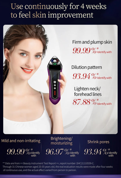 Portable Beauty Device Ems R&f Home Use Face Beauty Purple Facial Beauty Device skin care