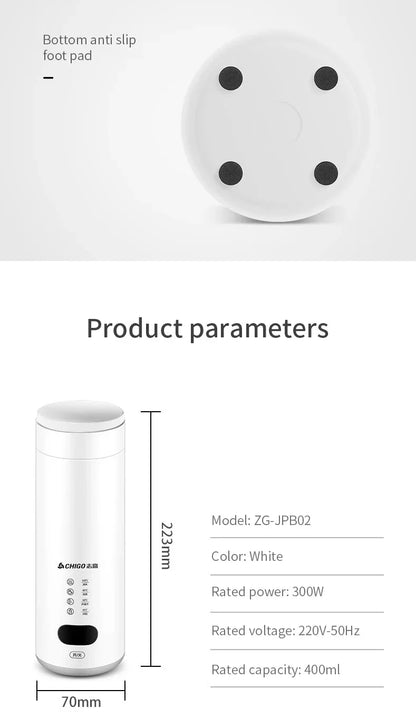 400ml Portable Smart Water Bottle Stainless Steel Thermos Temperature Display Leakproof Vacuum Flasks Coffee Cup Milk Mug