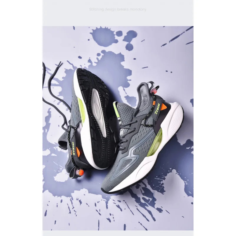 Men's sports shoes, lightweight carbon plate racing running shoes, winter shock absorption, anti slip, wear-resistant, breathabl