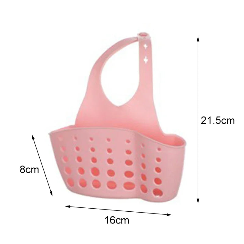 Drain Basket, Sink Holder, Storage Tools, Kitchen Bathroom Storage Shelf, Sponge Holder, Kitchen Drain Basket Draining Rack