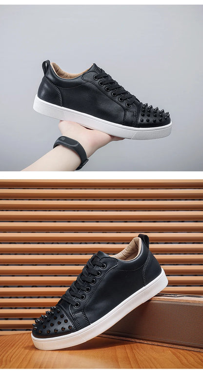 Comfortable Breathable Studded Sneakers for Men Women Casual Sports Shoes Fashion Lightweight Walking Shoes