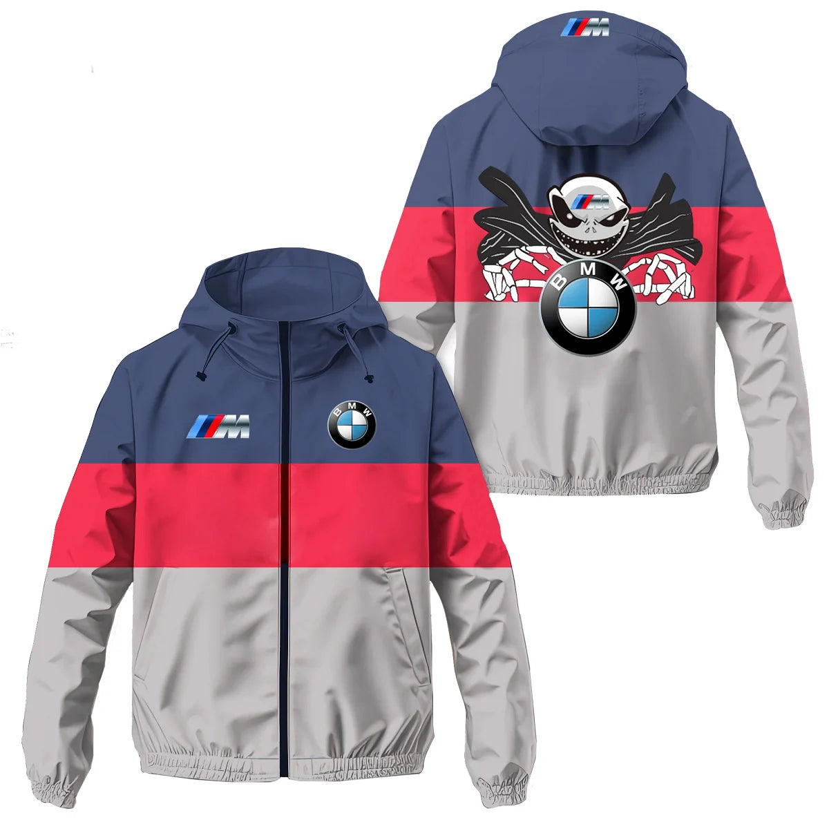 NewStreet Jacket BMW Motorcycle Jacket Racing Jacket Men's Sports Zipper Hooded Top Fashion Versatile Men's Sunscreen Jacket BMW