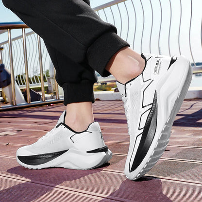 New Men's Running Shoes Air Cushion Lightweight Breathable Gym Workout Jogging Sneakers Comfortable Walking Sports Shoes for Men